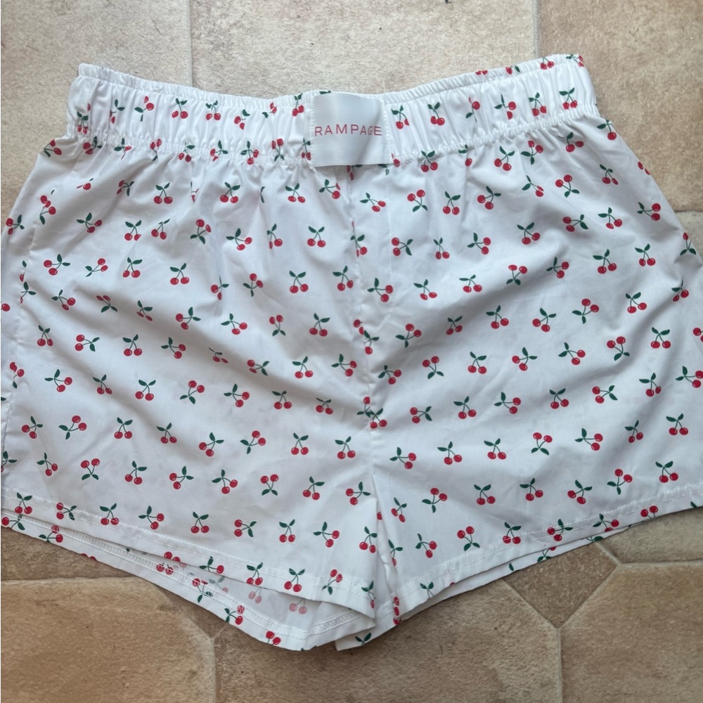 Rampage Red and White Cherry Lounge boxer Shorts